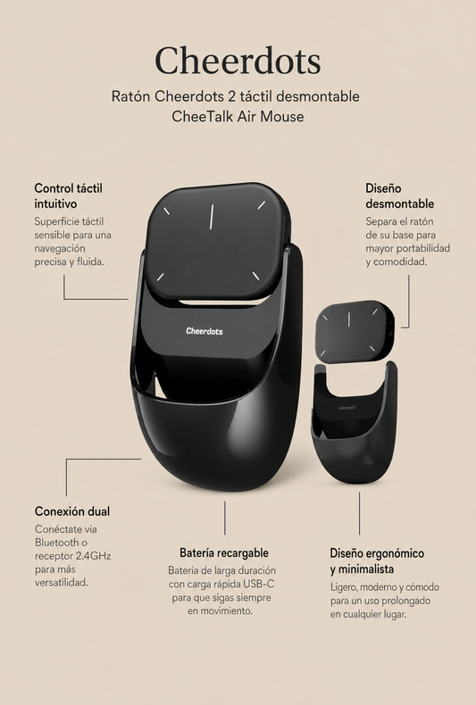 Ratón Cheerdots 2 táctil desmontable CheeTalk Air Mouse
